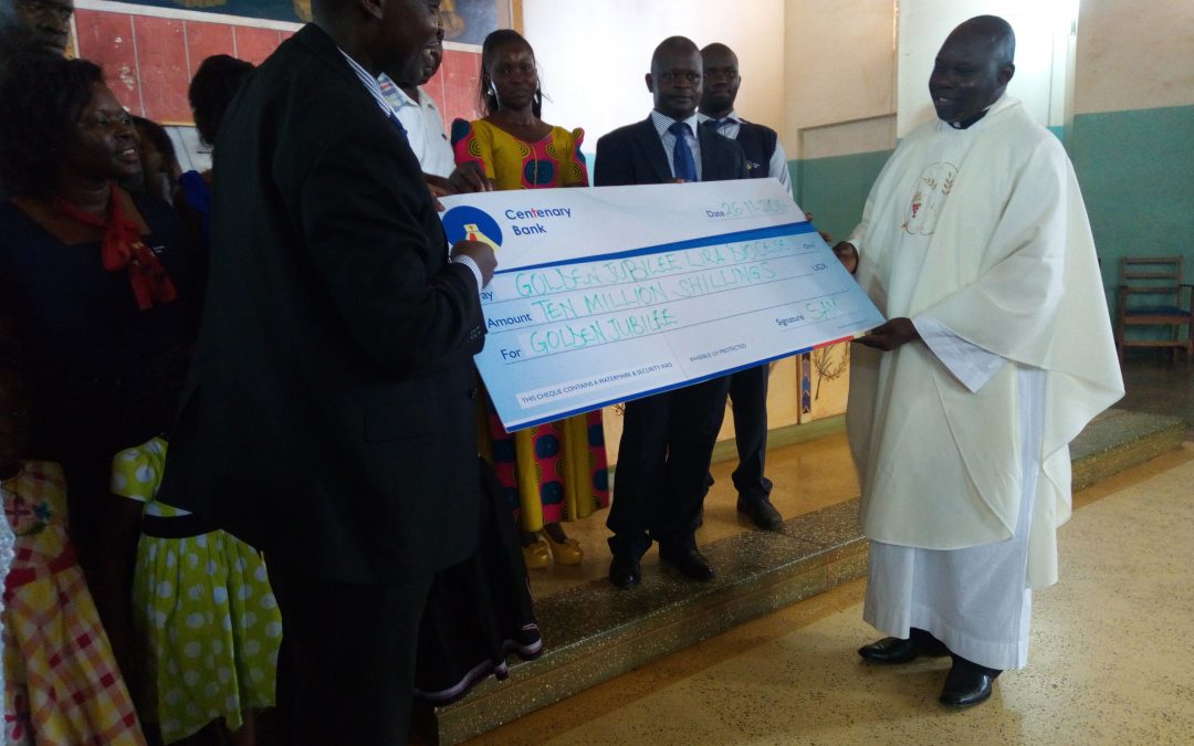 Centenary Bank Donates 10 Million To Lira Diocese.