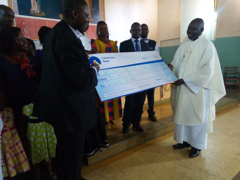 Read more about the article Centenary Bank Donates 10 Million To Lira Diocese.