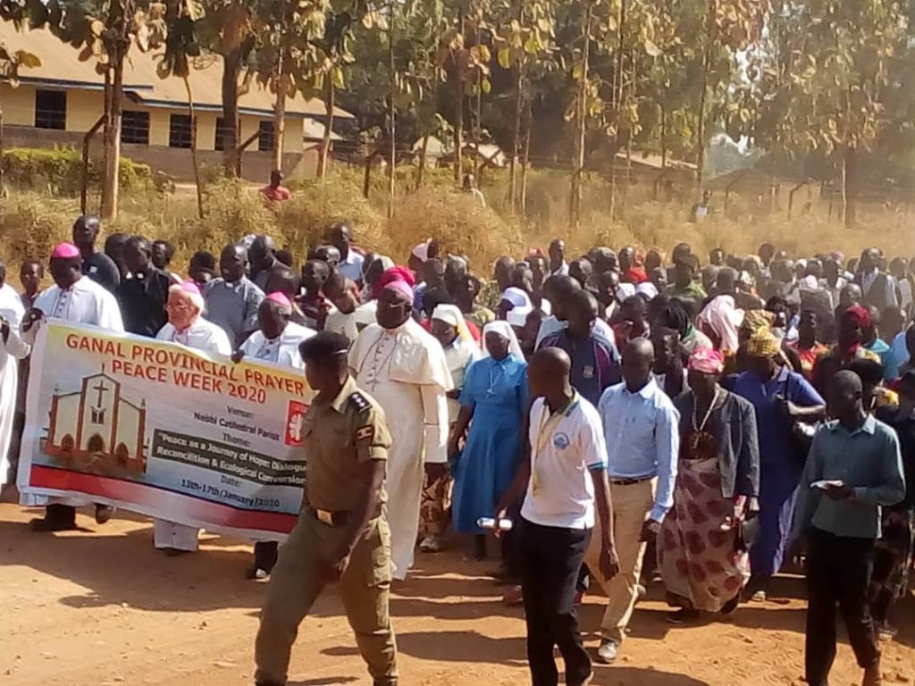 Bishops Lead Thousands In Match For Peace Through Nebbi Town