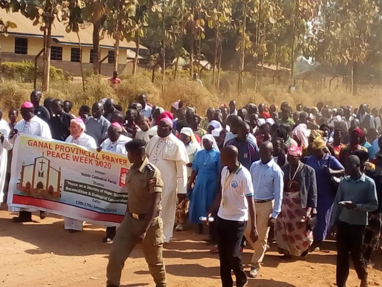Read more about the article Bishops Lead Thousands In Match For Peace Through Nebbi Town