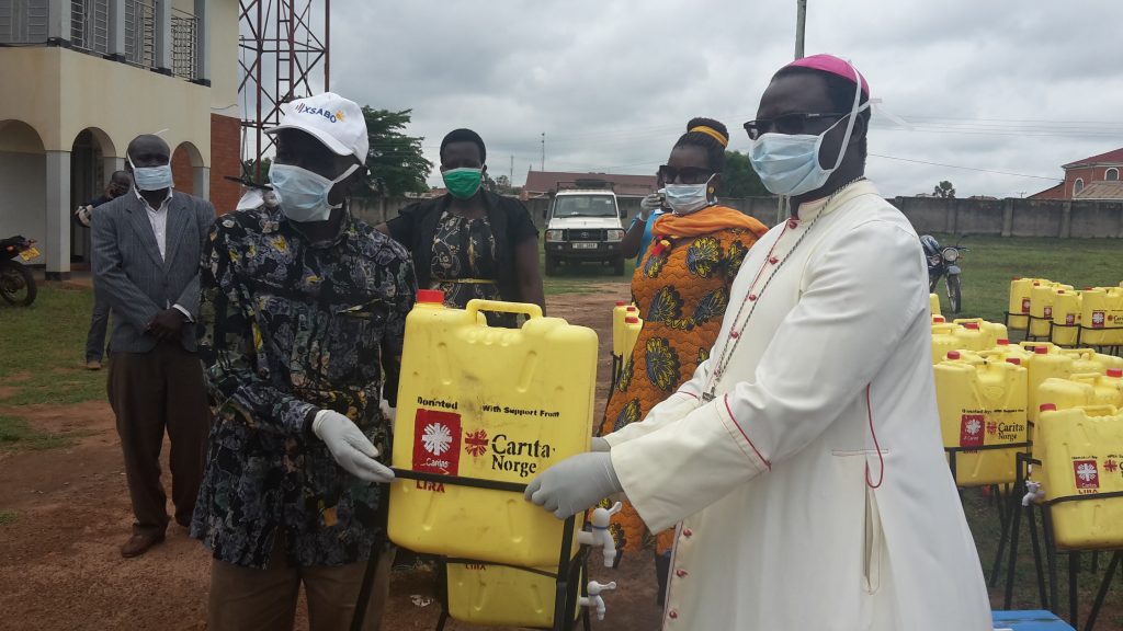 Lira Diocese Donates Hand-Washing Facilities To Fight Coronavirus